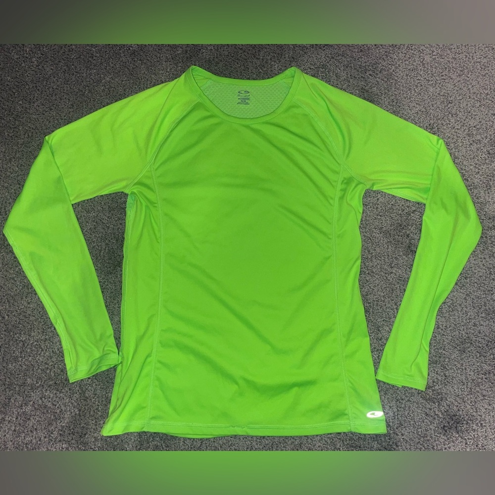 C9 By Champion Bright Green Long Sleeve Pullover Womens Size M